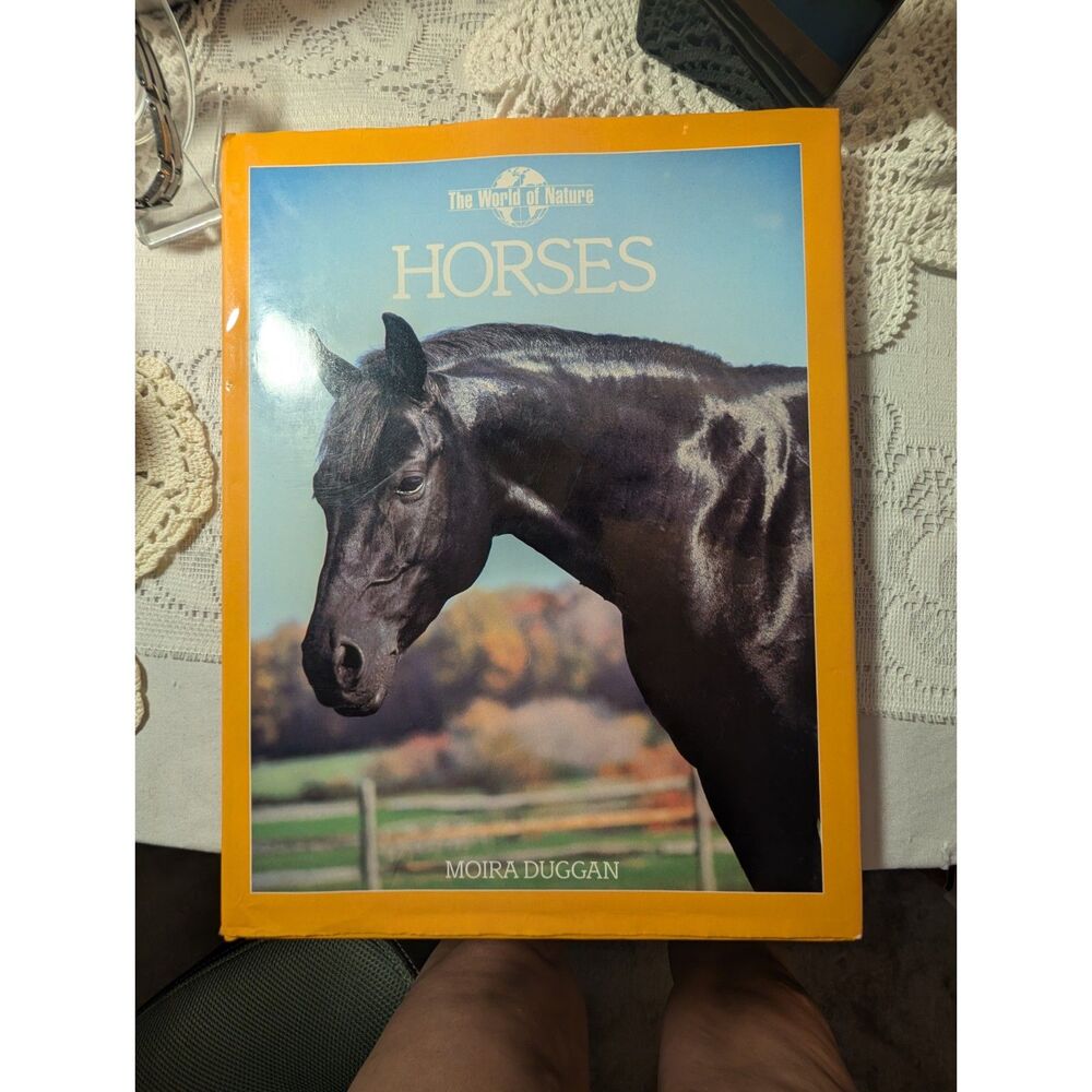 Vintage 1990 The World of Nature Horses Hardcover Coffee Table Book